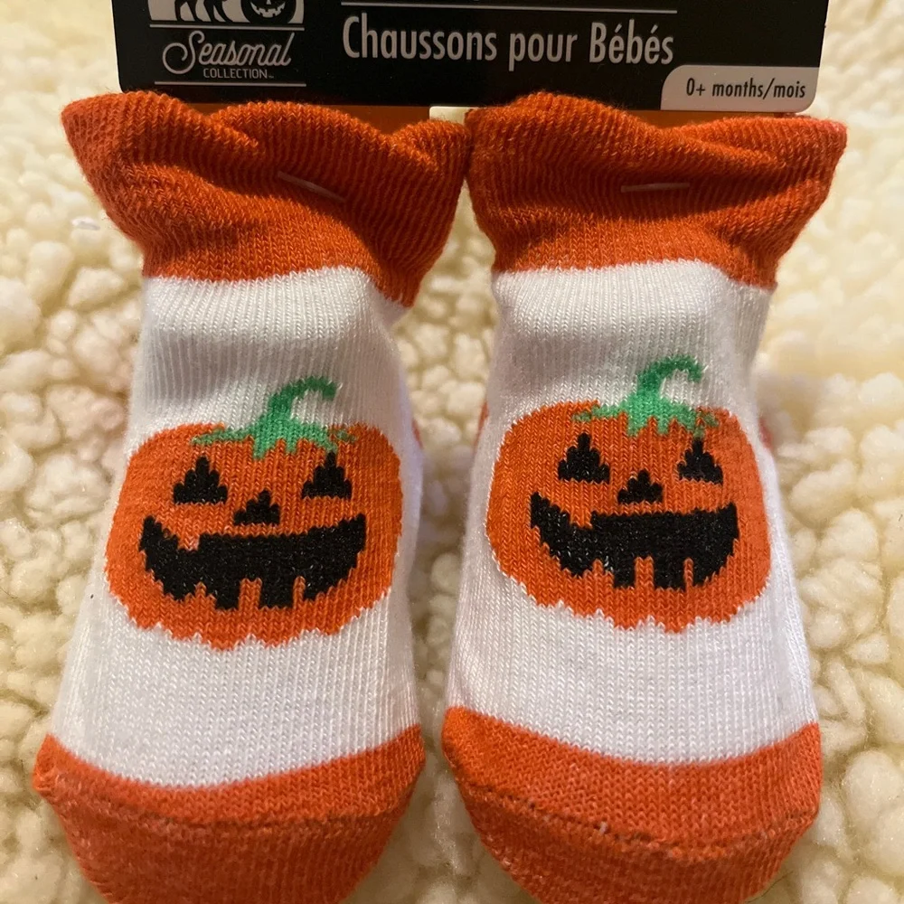 Halloween Baby Pumpkin Socks